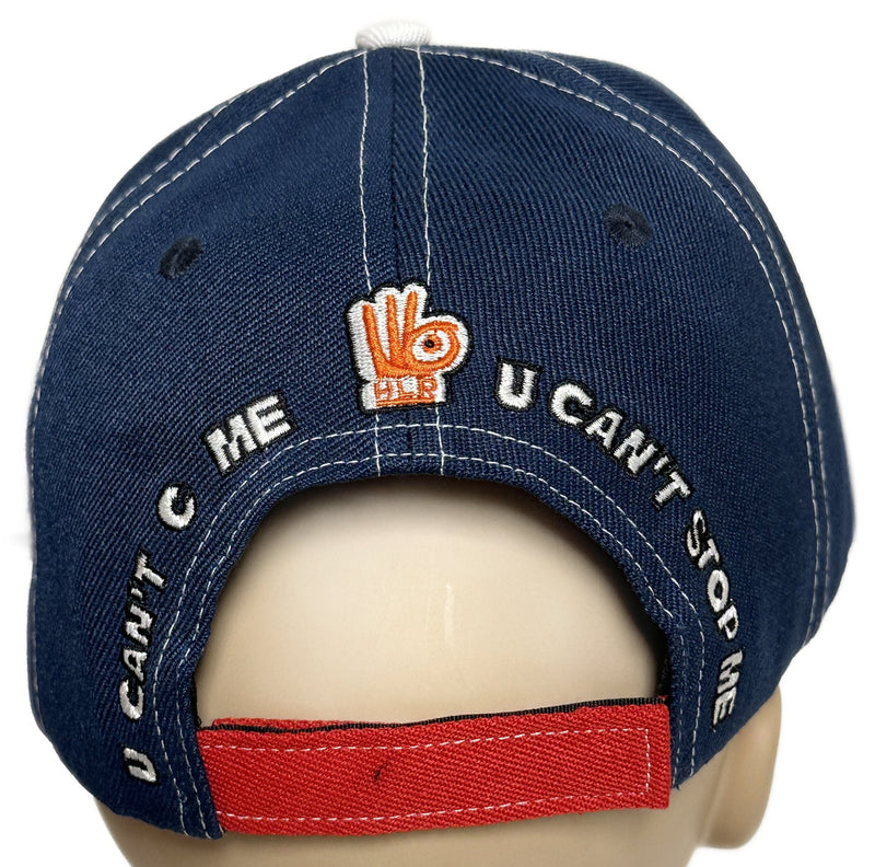 Load image into Gallery viewer, John Cena U Can't Stop Me, U Can't C Me Baseball Cap Red by WWE | Extreme Wrestling Shirts