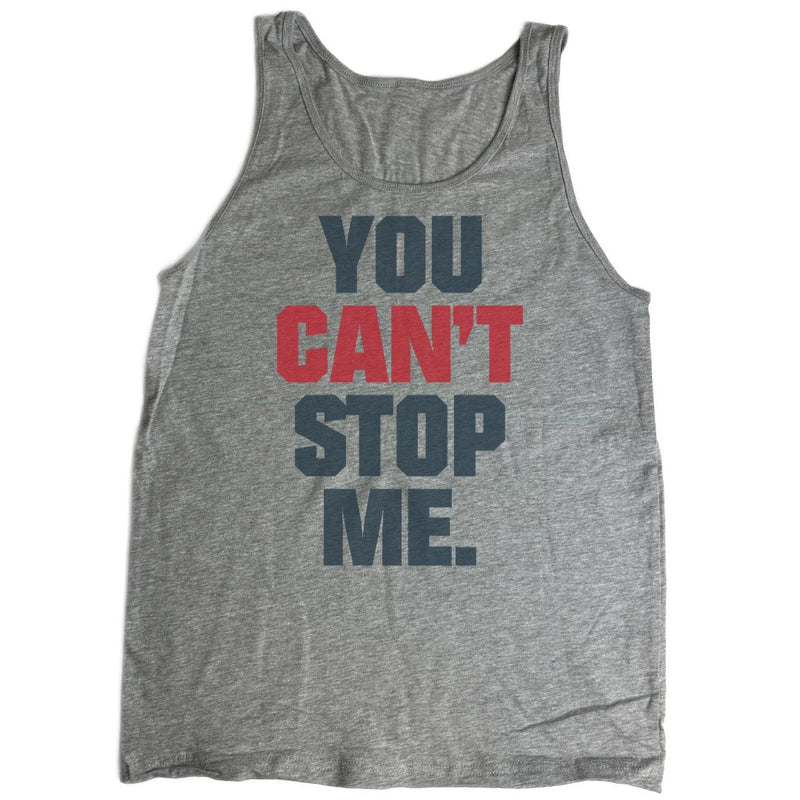 Load image into Gallery viewer, John Cena You Can't Stop Me Gray Tank Top Shirt by EWS | Extreme Wrestling Shirts