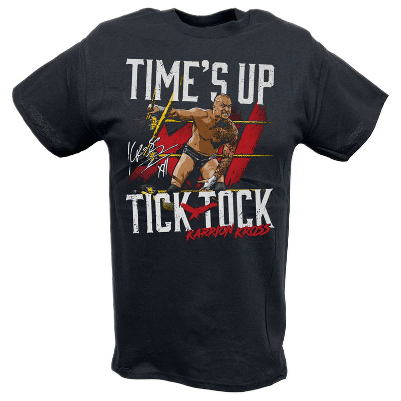 Load image into Gallery viewer, Karrion Kross Times Up Black T-shirt by EWS | Extreme Wrestling Shirts