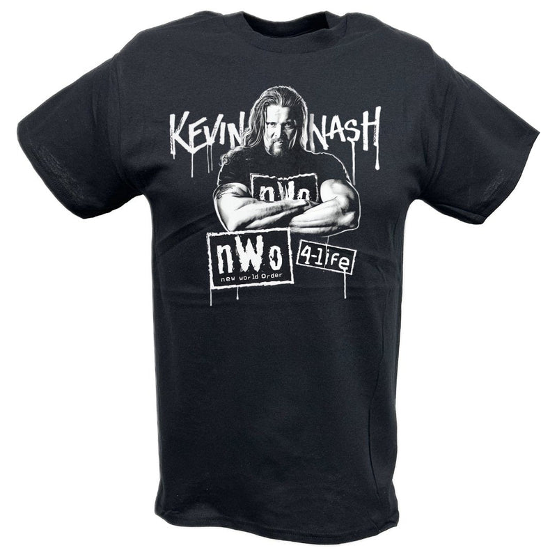 Load image into Gallery viewer, Kevin Nash nWo4Life Black T-shirt by EWS | Extreme Wrestling Shirts