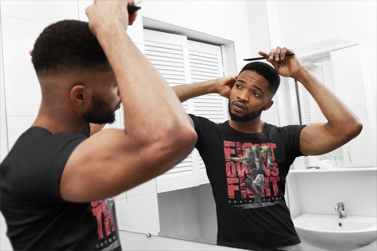 Load image into Gallery viewer, Kevin Owens Fight Neckbreaker Black T-shirt by EWS | Extreme Wrestling Shirts