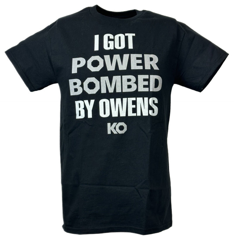 Load image into Gallery viewer, Kevin Owens I Got Power Bombed Mens Black T-shirt by EWS | Extreme Wrestling Shirts