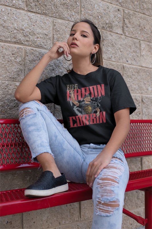 Load image into Gallery viewer, King Baron Corbin Black T-shirt by EWS | Extreme Wrestling Shirts
