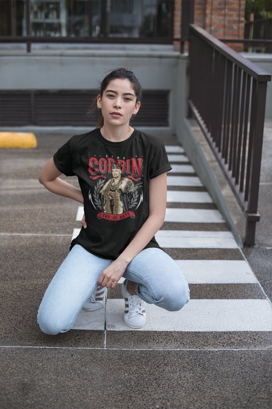 King Baron Corbin End of Days Black T-shirt by EWS | Extreme Wrestling Shirts