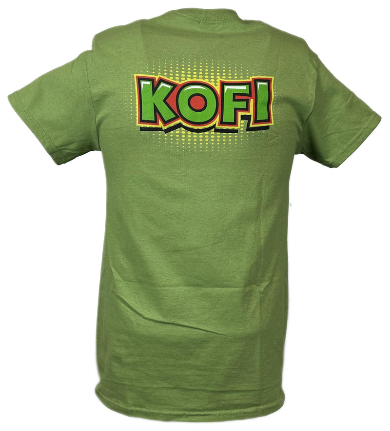 Load image into Gallery viewer, Kofi Kingston Boom Green Shirt by EWS | Extreme Wrestling Shirts
