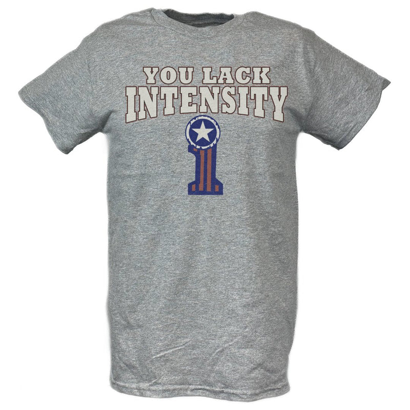 Load image into Gallery viewer, Kurt Angle You Lack Intensity It's True Gray T-shirt by EWS | Extreme Wrestling Shirts