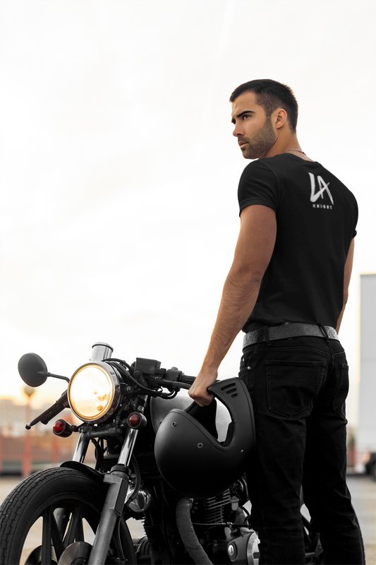 Load image into Gallery viewer, LA Knight Let Me Talk To Ya Black T-shirt by EWS | Extreme Wrestling Shirts