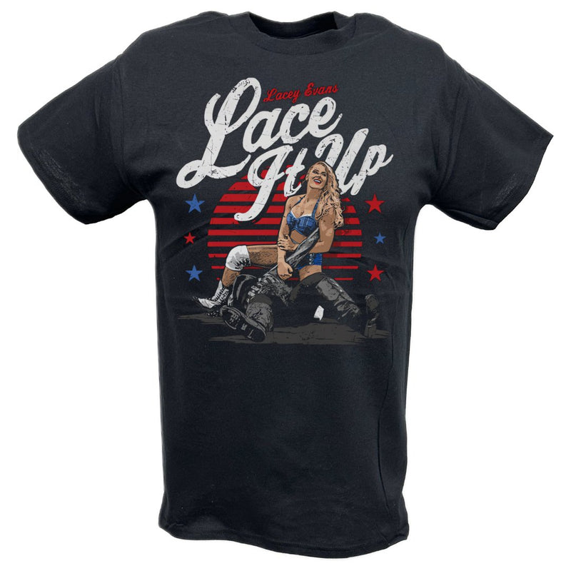 Load image into Gallery viewer, Lacey Evans Lace It Up Black T-shirt by EWS | Extreme Wrestling Shirts