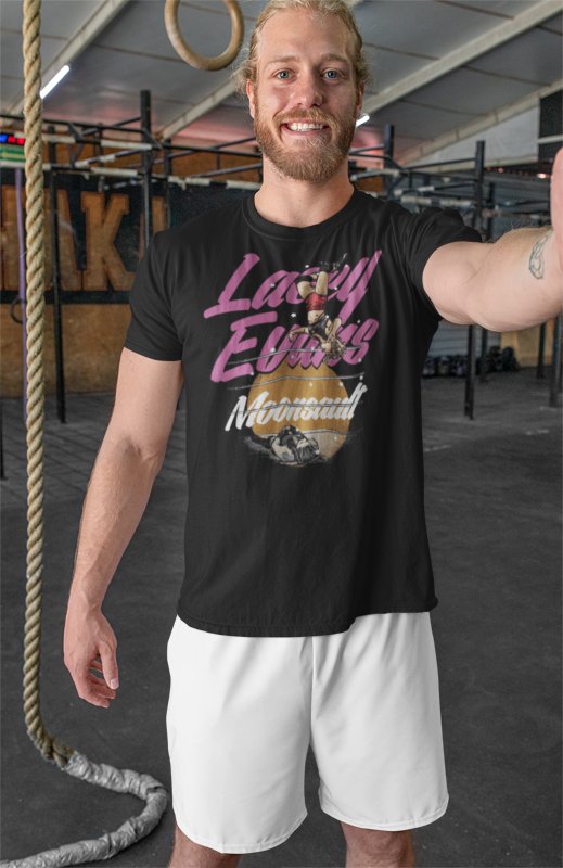 Load image into Gallery viewer, Lacey Evans Moonsault Black T-shirt by EWS | Extreme Wrestling Shirts