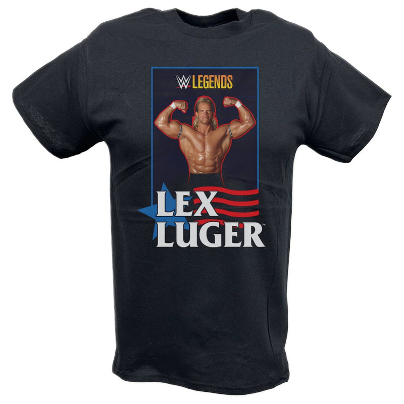 Load image into Gallery viewer, Lex Luger Legend Collection Black T-shirt by EWS | Extreme Wrestling Shirts