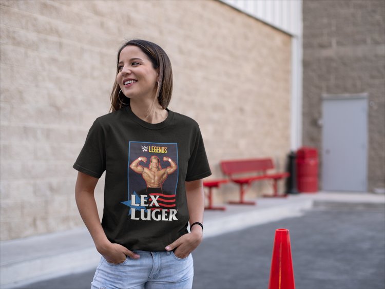 Load image into Gallery viewer, Lex Luger Legend Collection Black T-shirt by EWS | Extreme Wrestling Shirts