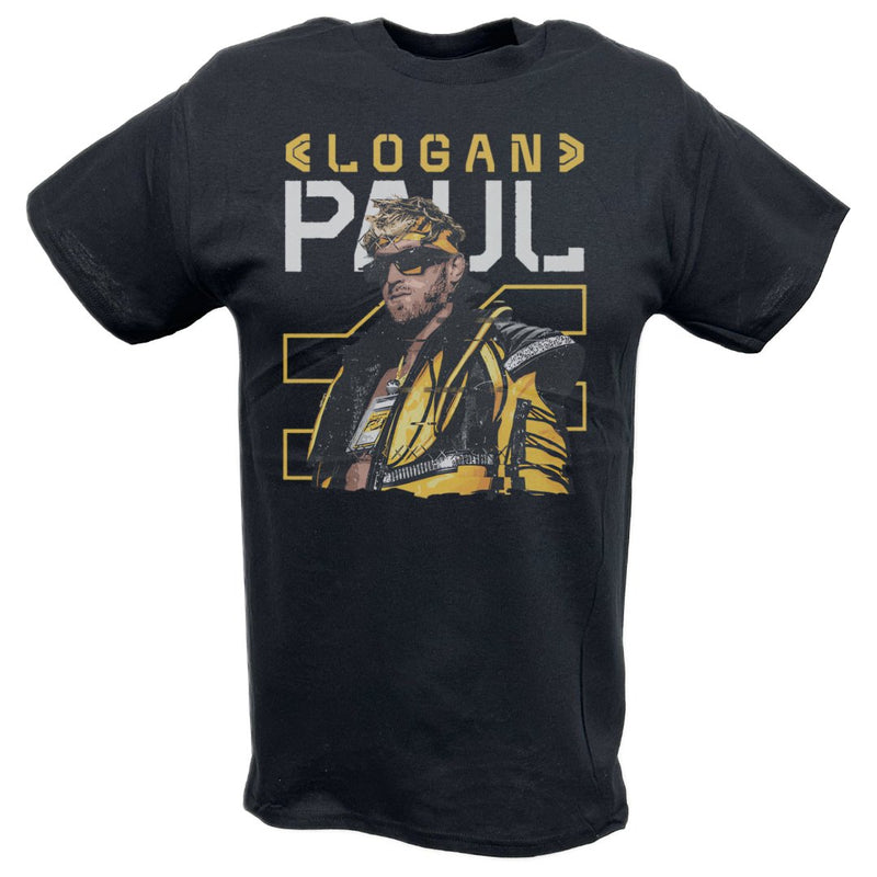Load image into Gallery viewer, Logan Paul Future Yellow Black T-shirt by EWS | Extreme Wrestling Shirts