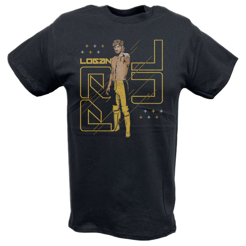Load image into Gallery viewer, Logan Paul Standing Strong Yellow Black T-shirt by EWS | Extreme Wrestling Shirts