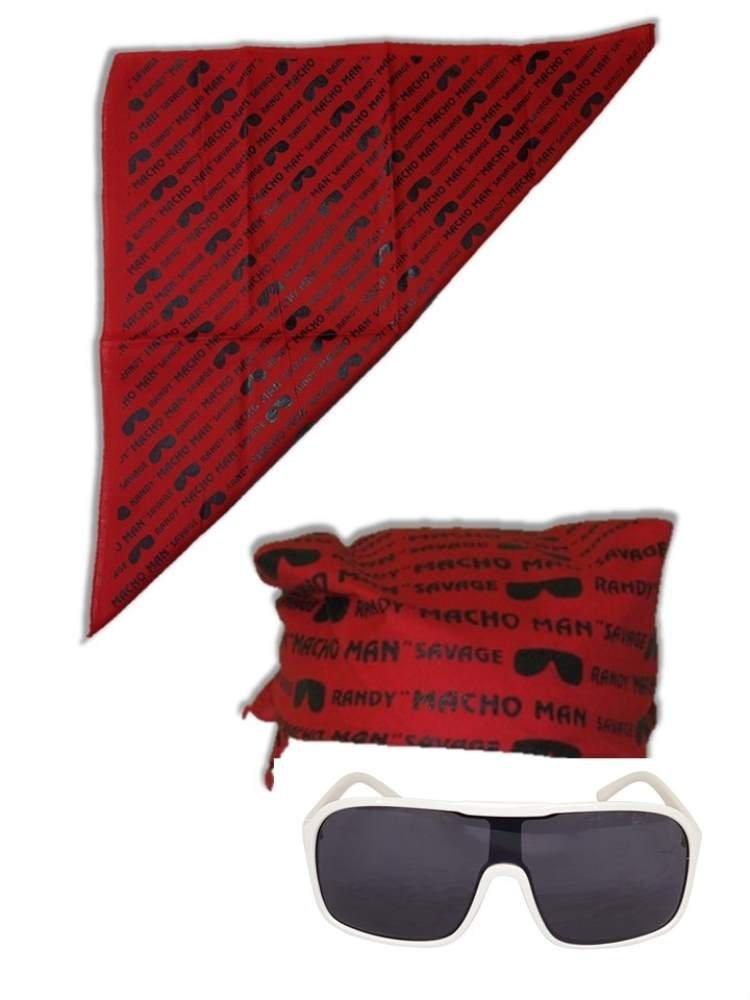 Load image into Gallery viewer, Macho Man Randy Savage Colored Costume Glasses Bandana Red Sports Mem, Cards & Fan Shop > Fan Apparel & Souvenirs > Wrestling by Macho Man | Extreme Wrestling Shirts