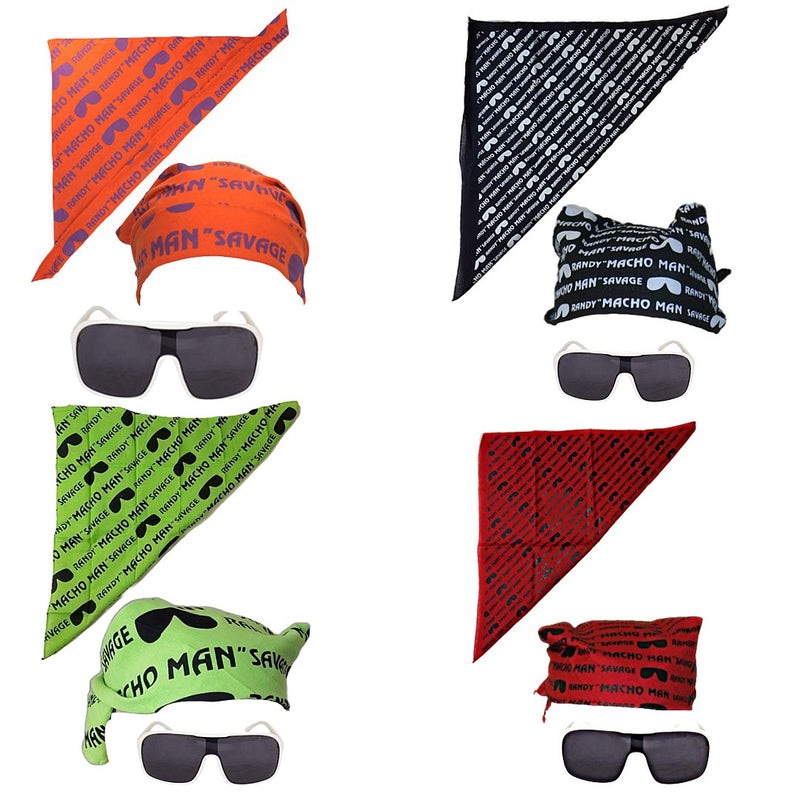 Load image into Gallery viewer, Macho Man Randy Savage Colored Costume Glasses Bandana Sports Mem, Cards & Fan Shop > Fan Apparel & Souvenirs > Wrestling by Macho Man | Extreme Wrestling Shirts