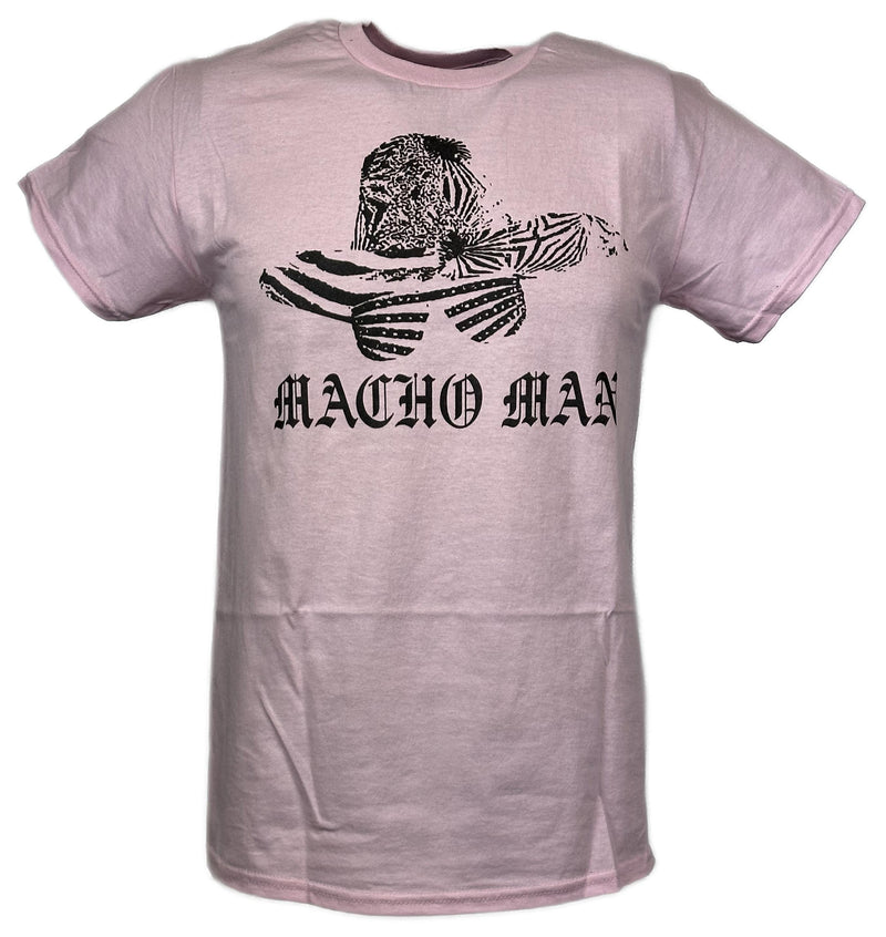 Load image into Gallery viewer, Macho Man Randy Savage Hat Glasses Pink T-shirt by EWS | Extreme Wrestling Shirts