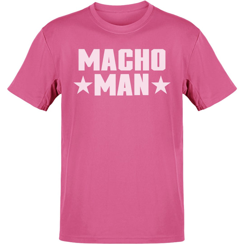 Load image into Gallery viewer, Macho Man Randy Savage Megapowers White Stars Pink T-shirt by EWS | Extreme Wrestling Shirts
