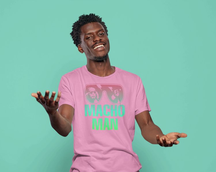 Load image into Gallery viewer, Macho Man Randy Savage Mens Pink T-shirt by EWS | Extreme Wrestling Shirts