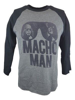 Macho Man Randy Savage Sunglasses Mens Half Sleeve Gray T-shirt Sports Mem, Cards & Fan Shop > Fan Apparel & Souvenirs > Wrestling by EWS | Extreme Wrestling Shirts