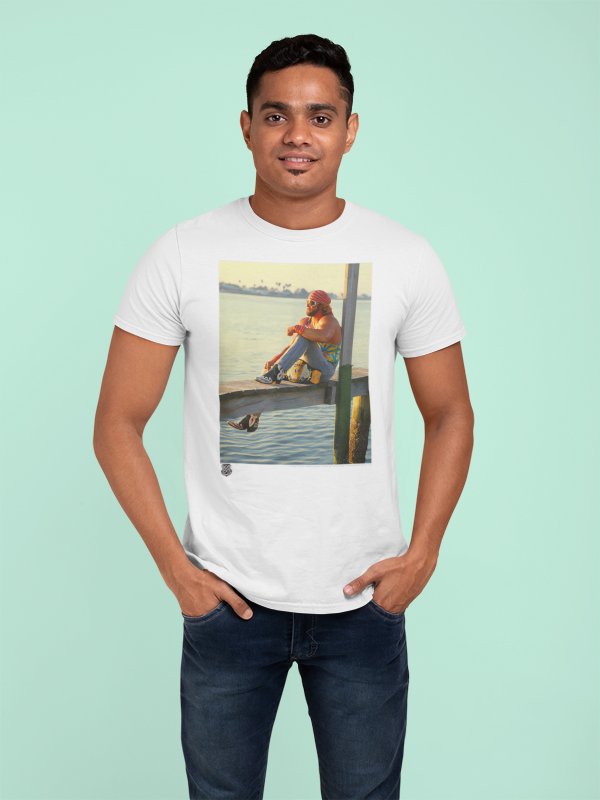 Load image into Gallery viewer, Macho Man Randy Savage Sunset Poster Print T-shirt by EWS | Extreme Wrestling Shirts