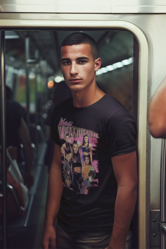 Load image into Gallery viewer, Madi Wrenkowski The Main Charachter Black T-shirt by EWS | Extreme Wrestling Shirts