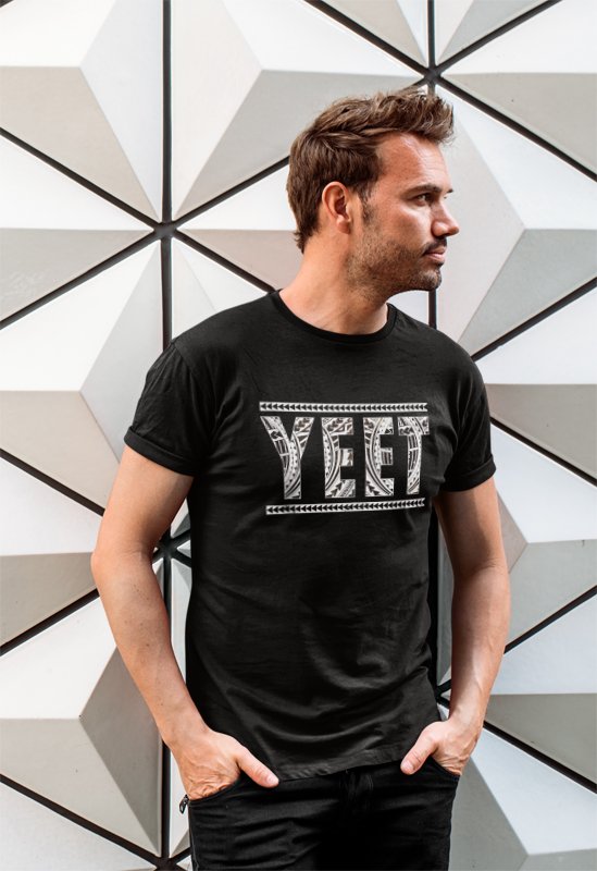 Load image into Gallery viewer, Main Event Jey Uso YEET Black T-shirt by EWS | Extreme Wrestling Shirts