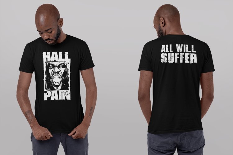 Load image into Gallery viewer, Mark Henry Hall is Pain All Will Suffer T-shirt by EWS | Extreme Wrestling Shirts