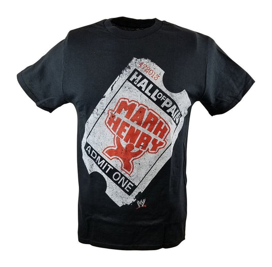 Mark Henry Hall of Pain Ticket WWE Mens T-shirt by WWE | Extreme Wrestling Shirts