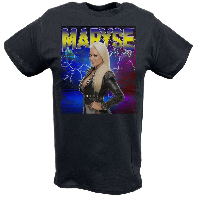 Load image into Gallery viewer, Maryse Highlight Black T-shirt by EWS | Extreme Wrestling Shirts