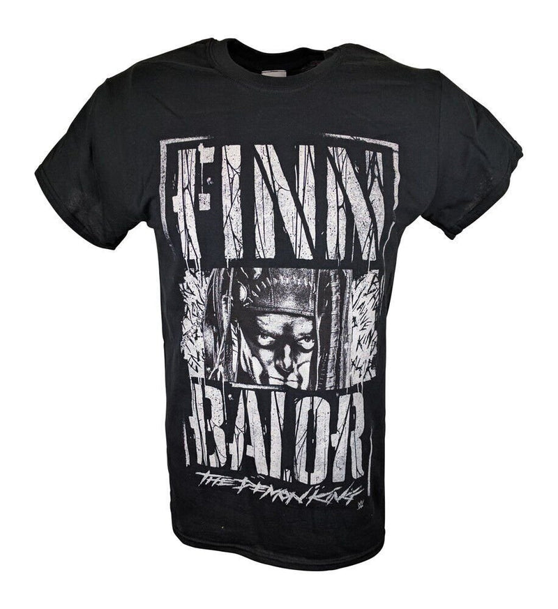 Load image into Gallery viewer, Finn Balor Demon King White Face Logo WWE Mens Black T-shirt
