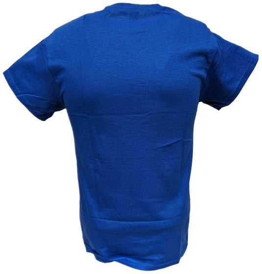 Ultimate Warrior Logo WWE Mens Navy Blue T-shirt