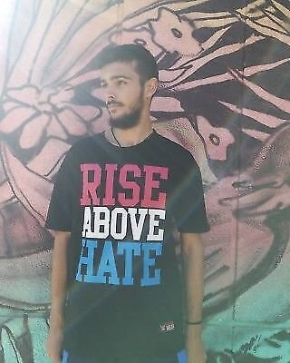 John Cena Rise Above Hate Mens Black T-Shirt