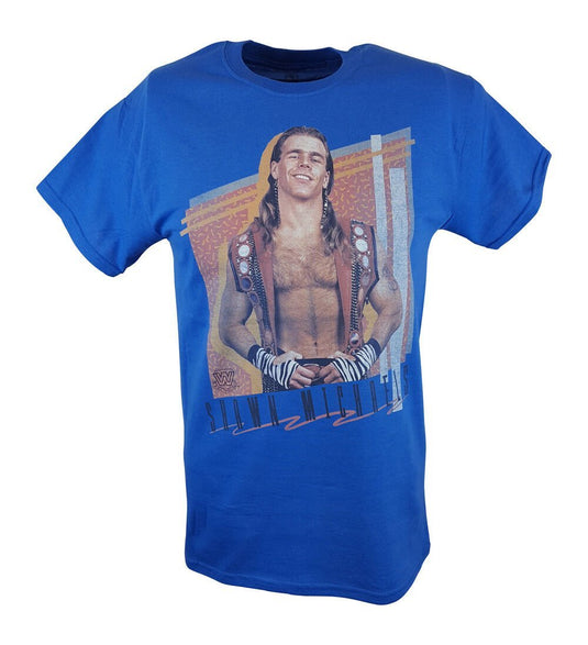 Shawn Michaels The Showstopper WWE Mens Blue T-shirt