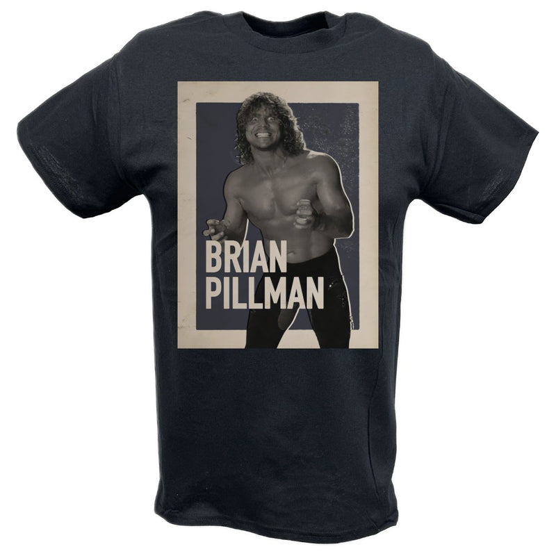 Load image into Gallery viewer, Brian Pillman Poster Print Black T-shirt

