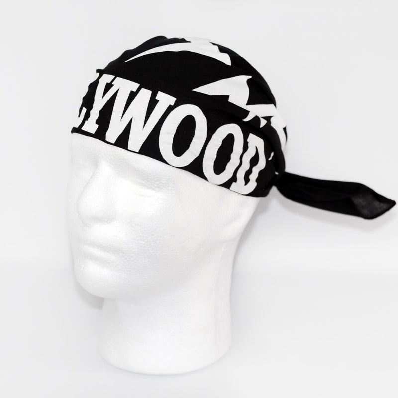 Load image into Gallery viewer, Hollywood Hulk Hogan nWo Bandana White Sunglasses Costume (Black Hollywood Bandana, White Glasses)
