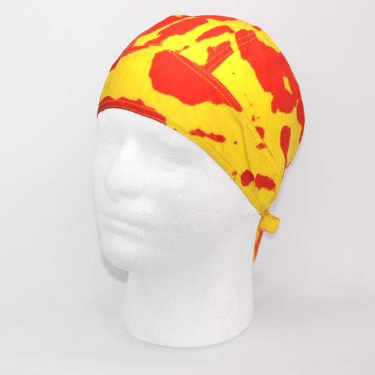 Tie Dye Bandana Skull Cap Doo Rag for Hulk Hogan Mens Costume