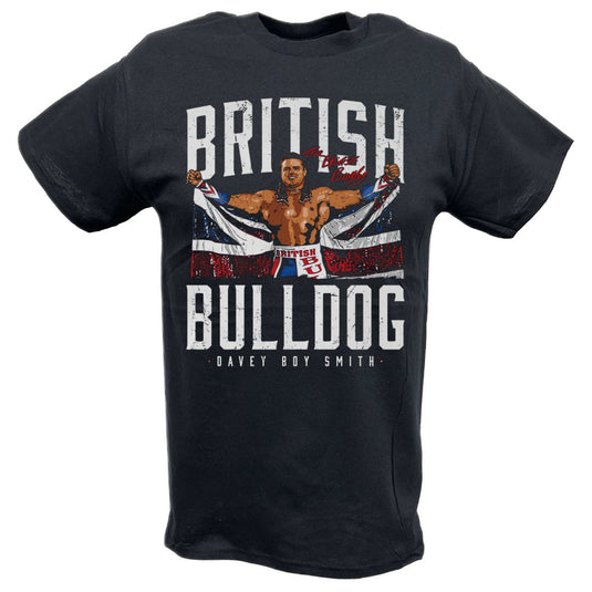 British Bulldog Flag Black T-shirt