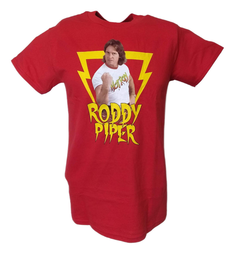 Load image into Gallery viewer, Rowdy Roddy Piper Legends Collection WWE Mens Red T-shirt

