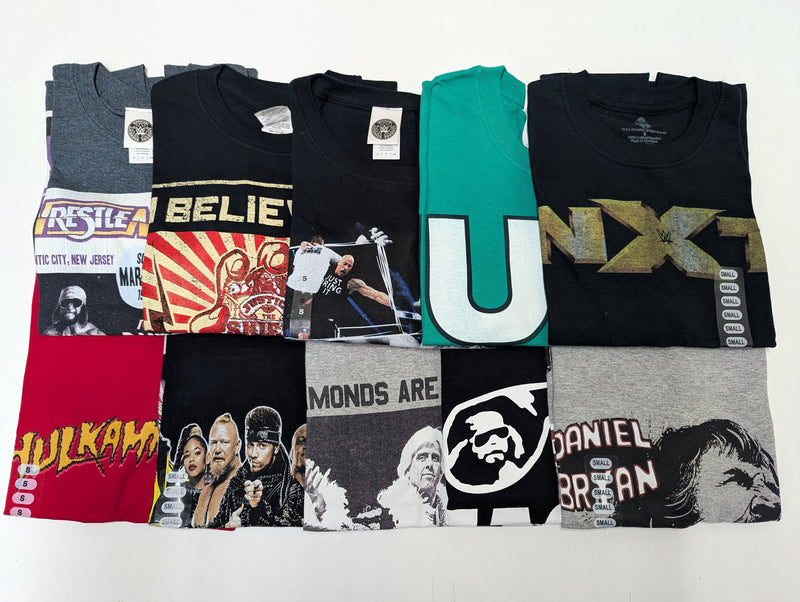 Load image into Gallery viewer, 10 Men Size Small WWE T-shirts | Cena Orton Undertaker The Rock Lot 2