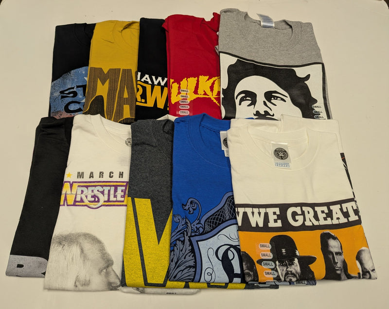 Load image into Gallery viewer, Lot of 10 Men Size Small T-shirts | Cena Orton Undertaker The Rock (S)