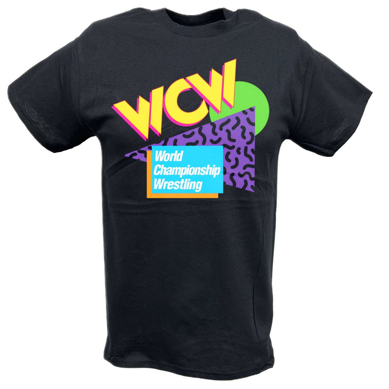 Load image into Gallery viewer, WCW World Championship Wrestling 80s Design T-shirt
