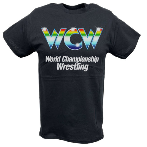 WCW Rainbow Logo World Championship Wrestling T-shirt