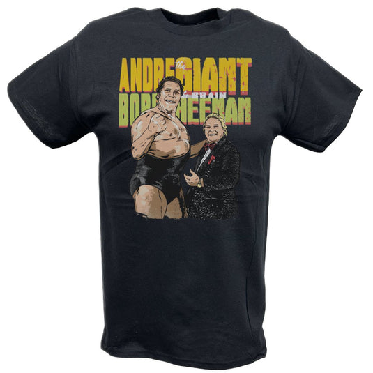 Andre The Giant Bobby The Brain Heenan Legends Black T-shirt