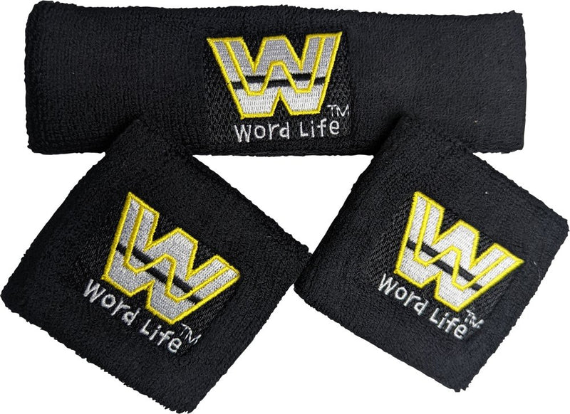Load image into Gallery viewer, JOHN CENA 3pc Word Life Cotton Headband Wristbands Set