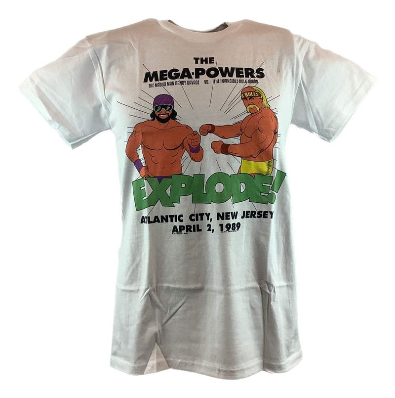 Load image into Gallery viewer, Hulk Hogan Macho Man Randy Savage Mega Powers Wrestlemania 5 Mens T-shirt

