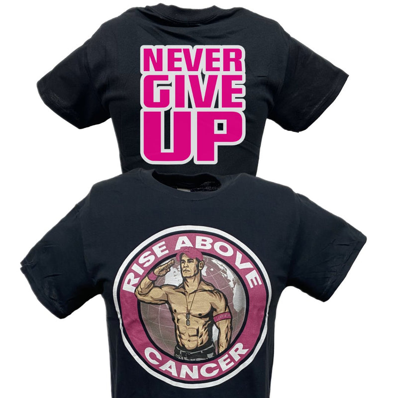 Load image into Gallery viewer, John Cena Rise Above Cancer Mens Black T-shirt