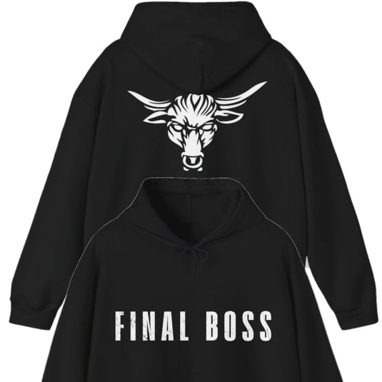 The Rock FInal Boss Brahma Bull Black Pullover Hoody