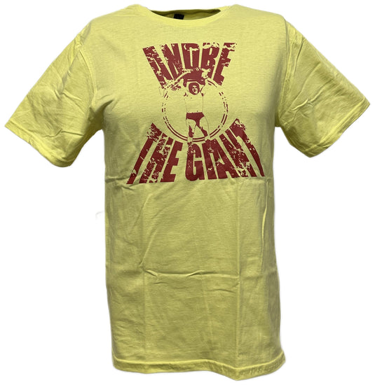 Andre the Giant Yellow T-shirt New