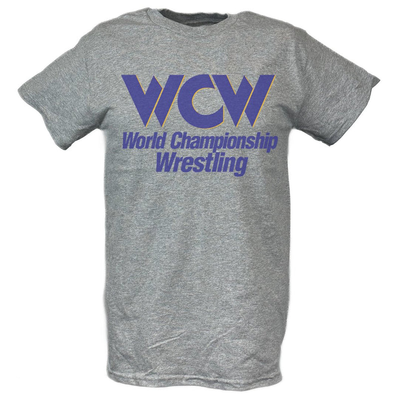 Load image into Gallery viewer, WCW Blue Logo World Championship Wrestling T-shirt
