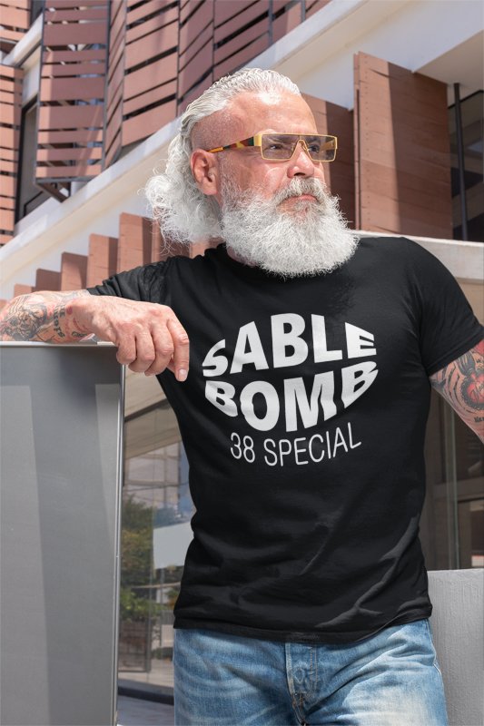 Load image into Gallery viewer, Sable Bomb 38 Special Black T-shirt
